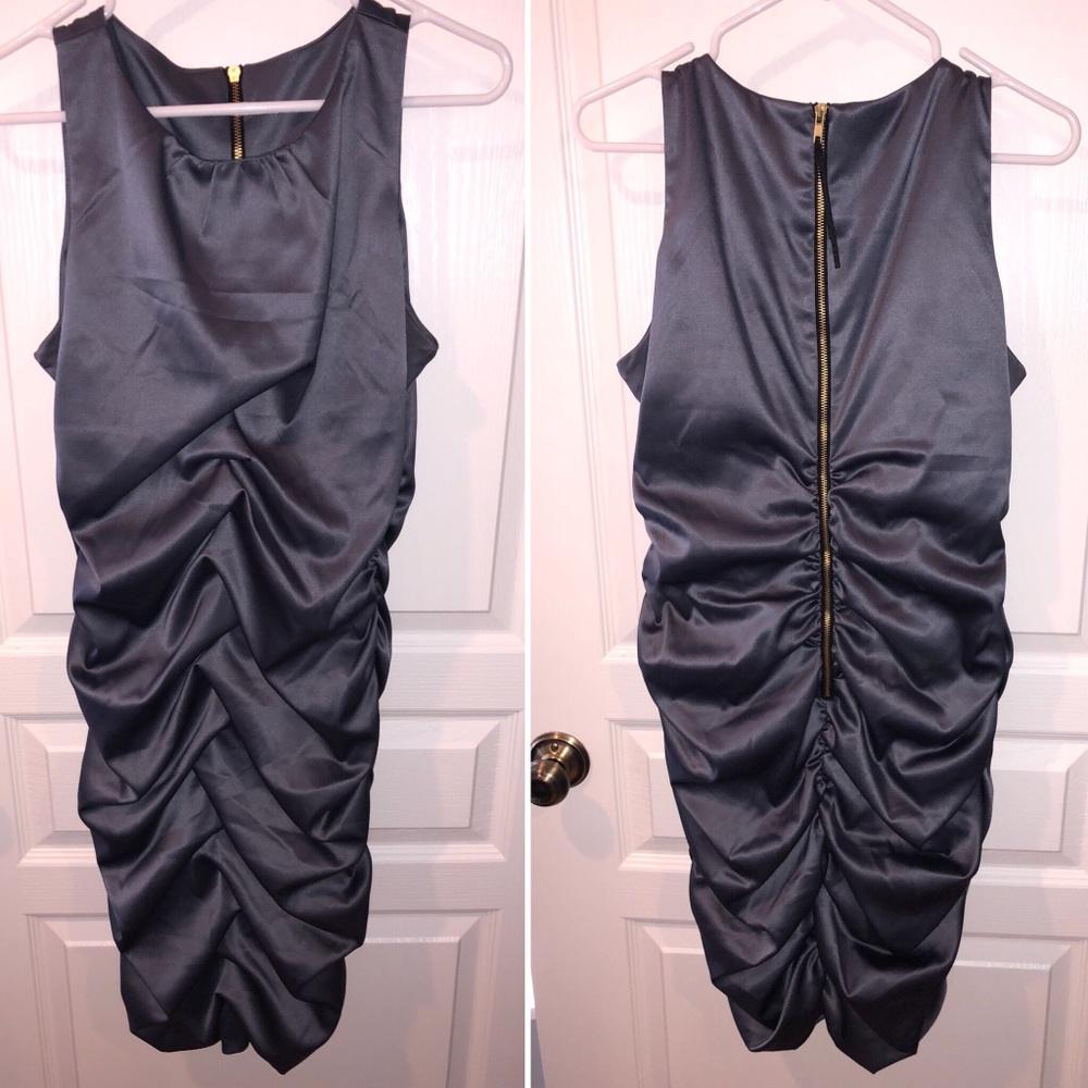 Silky and slimming cocktail dress